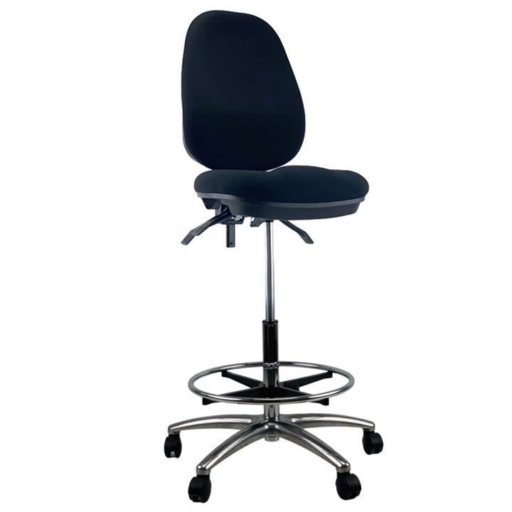 DAZE High Back Chrome Base Drafting Office Chair