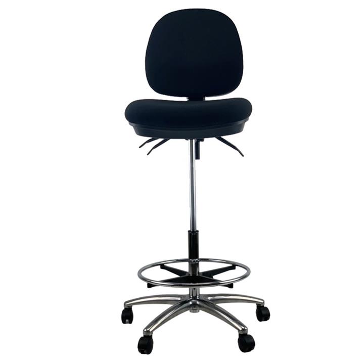 DAZE Medium Back Chrome Base Drafting Office Chair