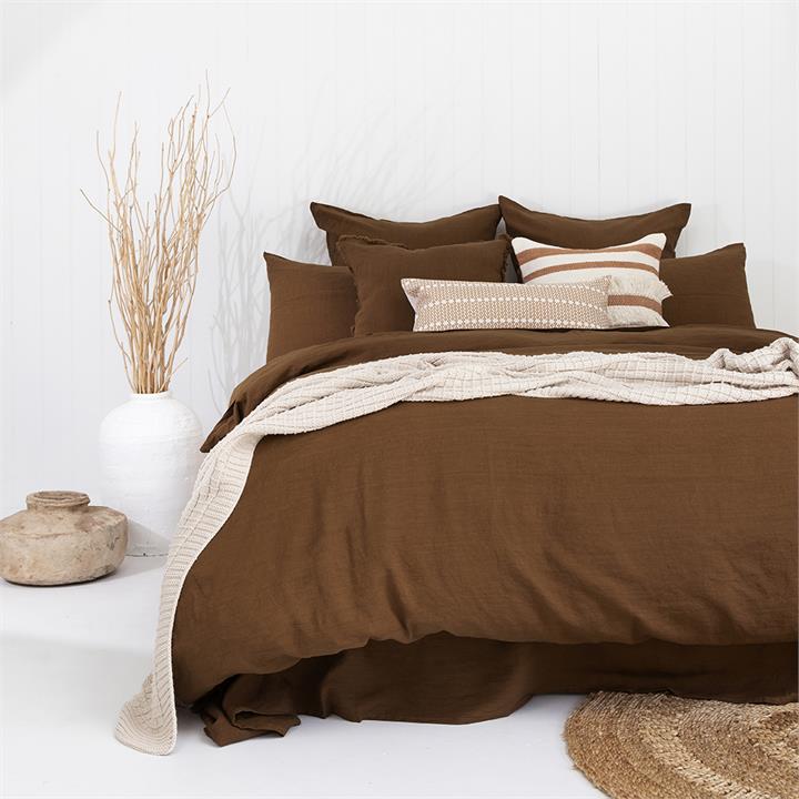 DB Linen Quilt Cover Set Hazel