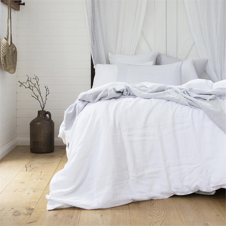 DB Linen Quilt Cover Set Ivory
