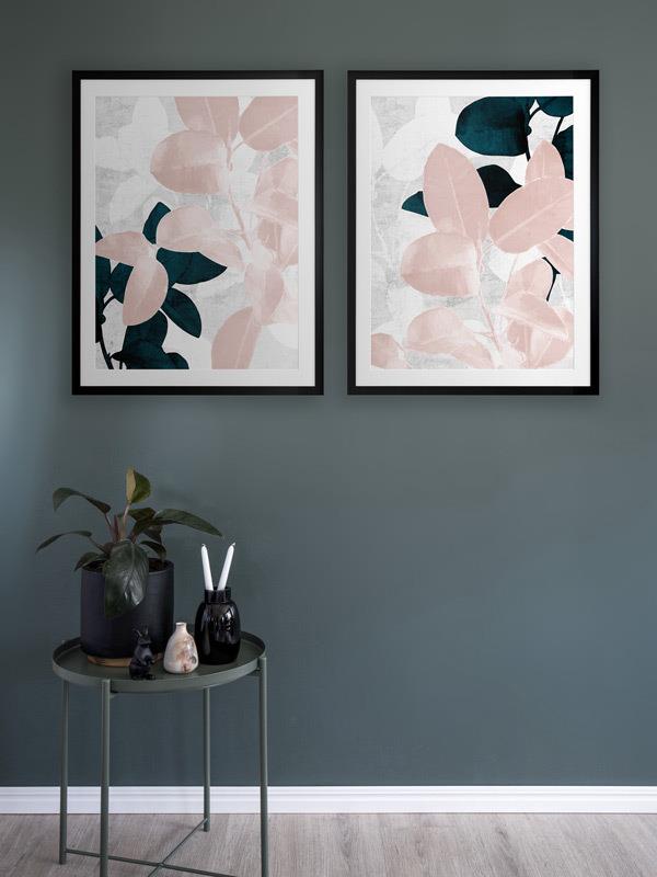 Demure II - Frame Black - With Mat - 84x105 - Landscape