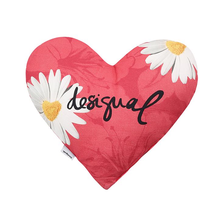 Desigual Heart Cushion Blue Summer