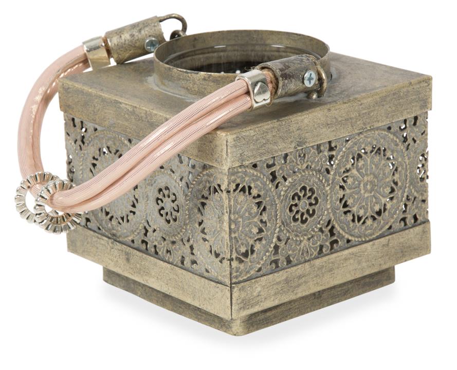 Detailed Pewter Lantern, Metal