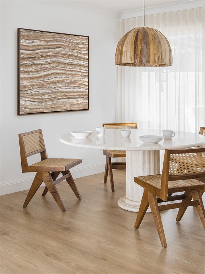 Dhaagun Nude - Oak Box Frame Canvas - 90x90