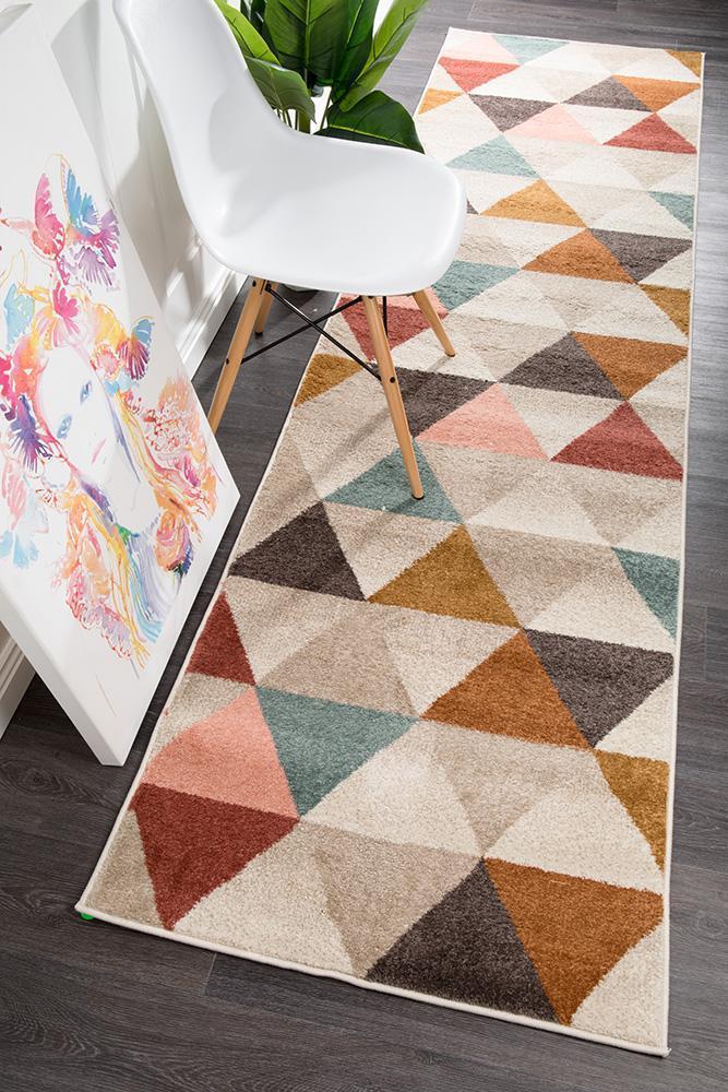 Divinity Order Blush Modern Runner Rug 400x80cm