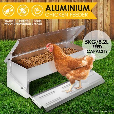 DIY Durable Rustproof Aluminum Auto Chicken Feeder