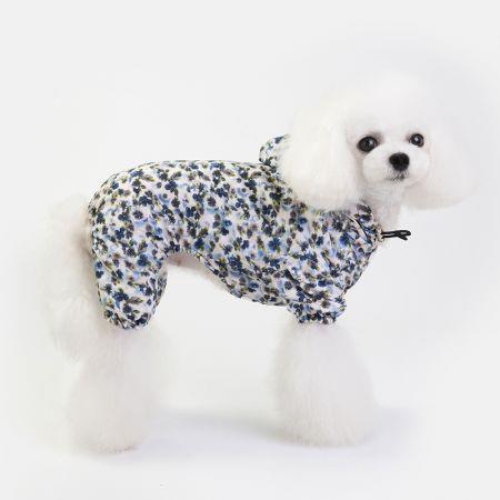 Dog Raincoat Adjustable Pet Water Proof Clothes SIZE M