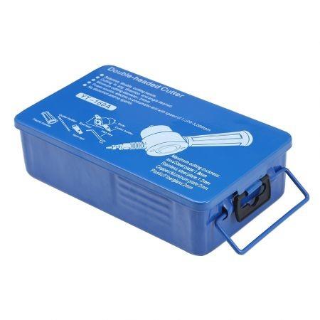 Double Head Metal Sheet Nibbler Cutter Drill Tool with Iron Box