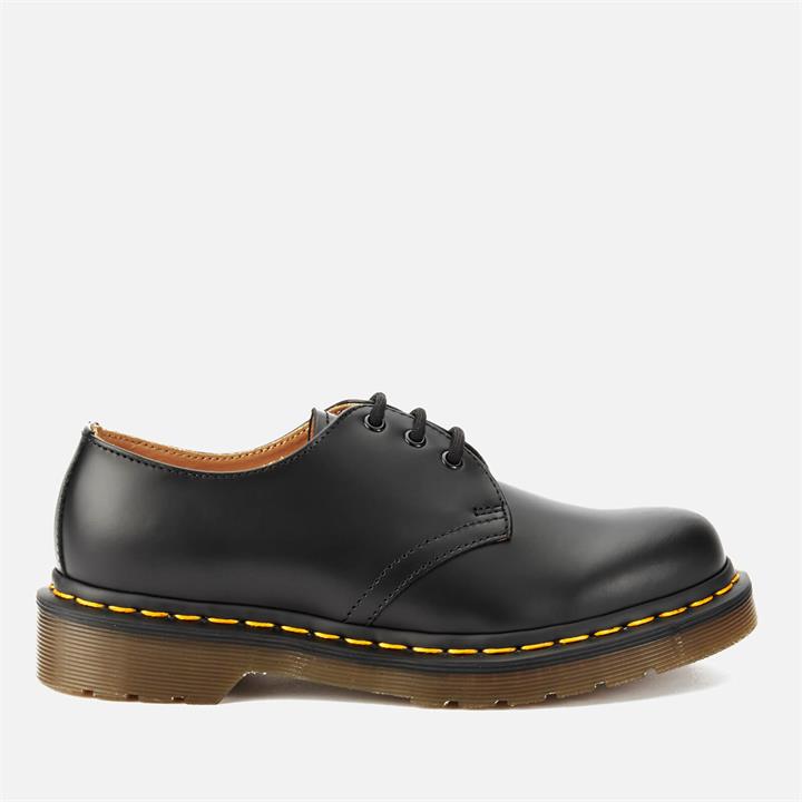 Dr. Martens 1461 Smooth Leather 3-Eye Shoes - Black - UK 8