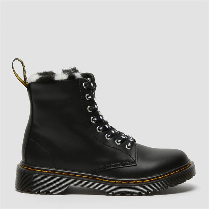 Dr. Martens Kids' 1460 Serena T Lace Up Boots - Black Romario - UK 10 Kids