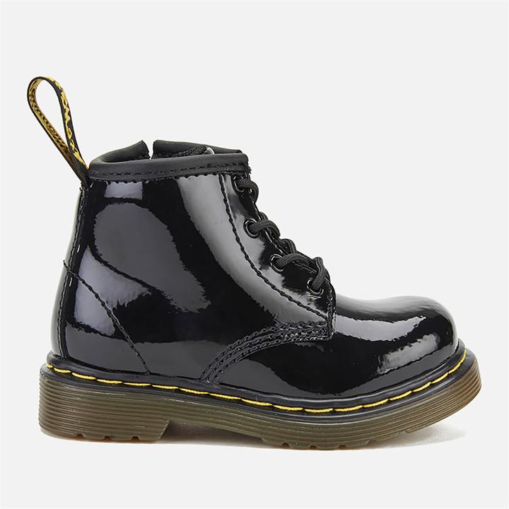 Dr. Martens Toddlers' 1460 I Patent Lamper Lace Up Boots - Black - UK 3 Toddler