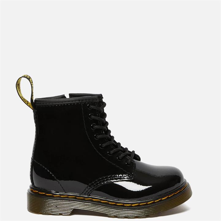Dr. Martens Toddlers' 1460 T Patent Limper Lace Up Boots - Black - UK 6 Kids