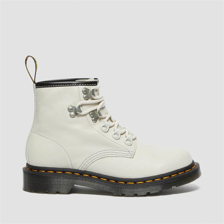 Dr. Martens Women's 101 Virginia Leather 6-Eye Boots - Bone - UK 8