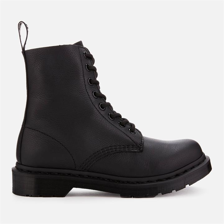 Dr. Martens Women's 1460 Pascal Virginia Leather 8-Eye Boots - Black Mono - UK 8