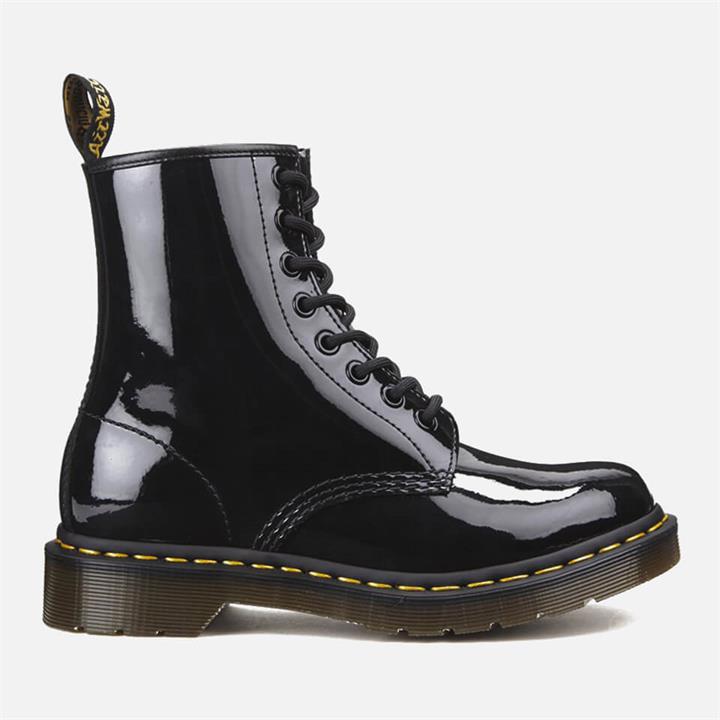 Dr. Martens Women's 1460 Patent Lamper 8-Eye Boots - Black - UK 7