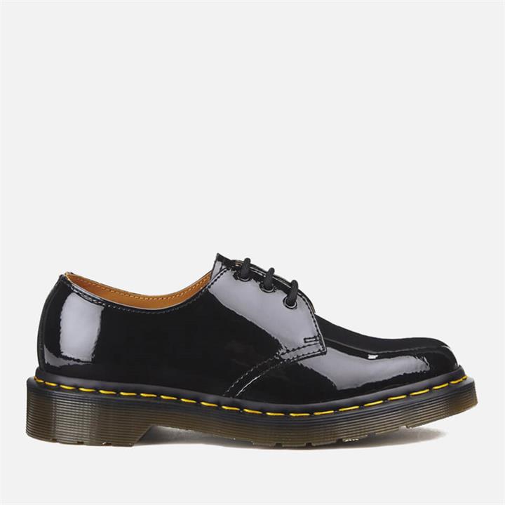 Dr. Martens Women's 1461 Patent Lamper 3-Eye Shoes - Black - UK 3