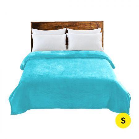 DreamZ 320GSM 220x160cm Ultra Soft Mink Blanket Warm Throw in Teal Colour