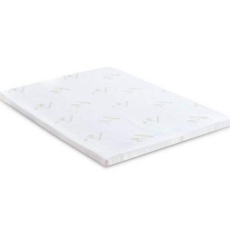 DreamZ 8cm Thickness Cool Gel Memory Foam Mattress Topper Bamboo Fabric Double
