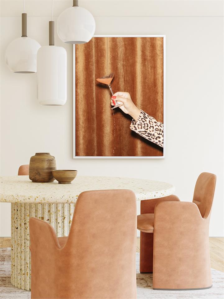 Drink Up - Oak Box Frame Canvas - 90x120 - Portrait