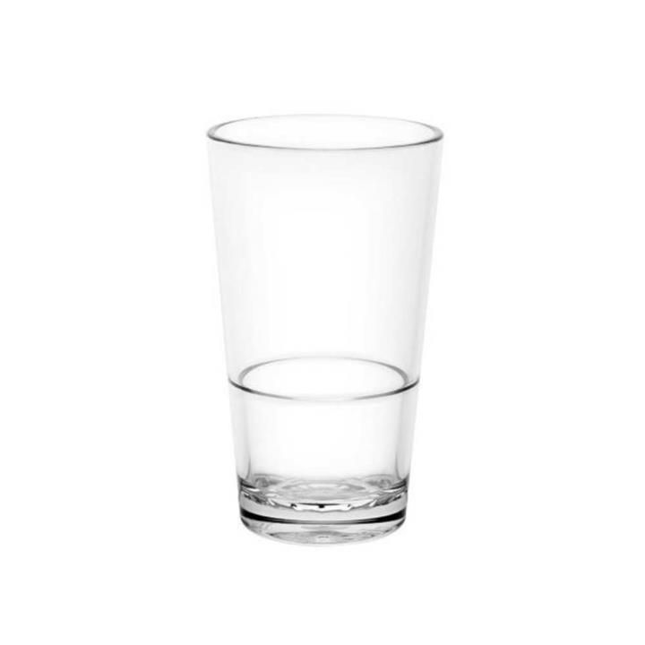 DSTILL Unbreakable Polycarbonate 285ml Beer Glasses Cert and Nucleated Set of 6
