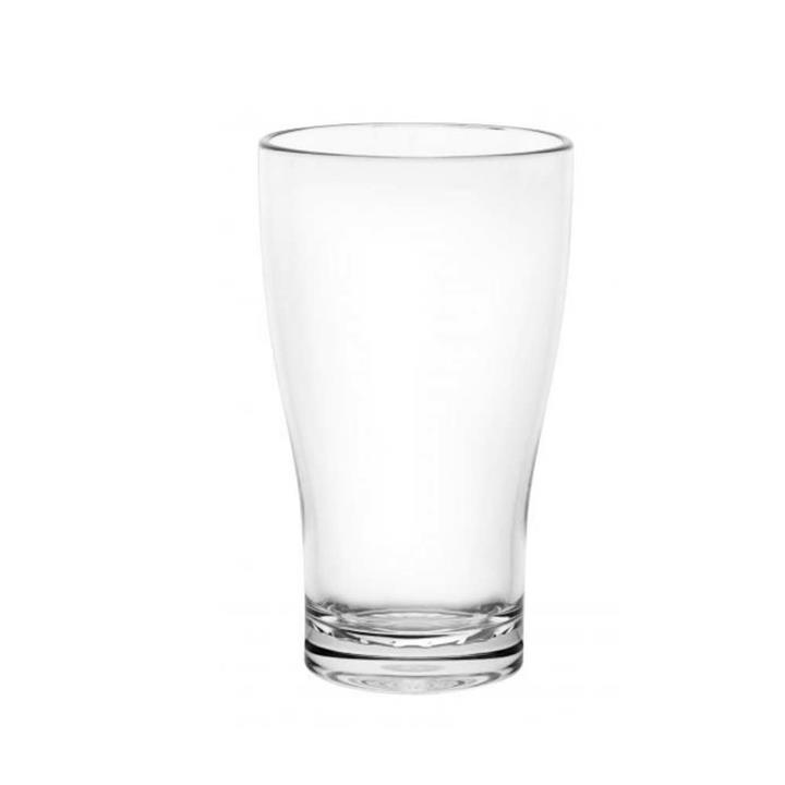 DSTILL Unbreakable Polycarbonate 285ml Conical Beer Glasses - Certified and Nucleated - 6