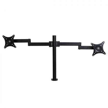 Dual HD LED Desk Mount Monitor Stand  2 Arm Display Bracket LCD Screen TV Holder