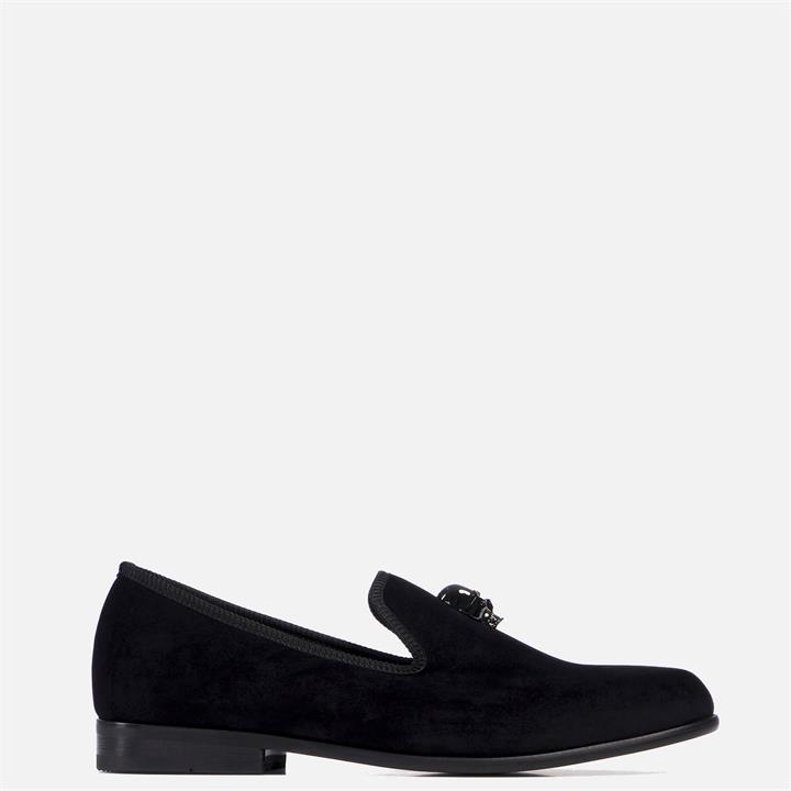 Duke + Dexter Men's Duke Skulled Loafers - Black - UK 7