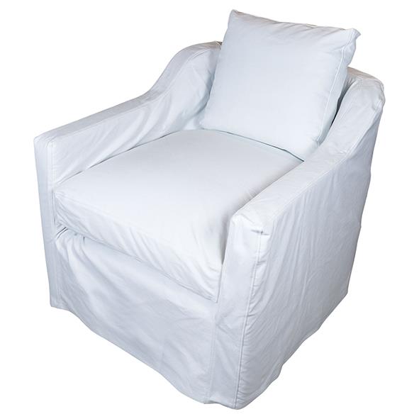 Dume Chair White Cotton