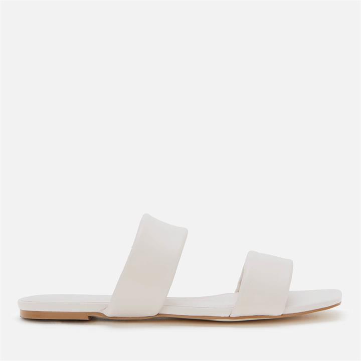 Dune Women's Larla C Leather Double Strap Sandals - Cream/Leather - UK 4