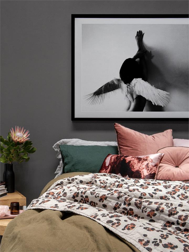 Earth Angel - Frame Black - With Mat - 84x105 - Landscape