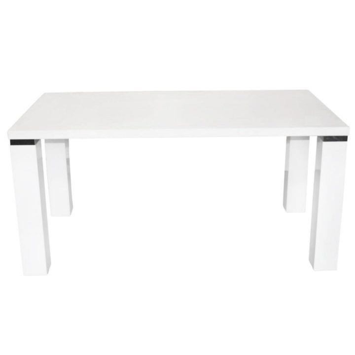Easton Dining Table White Hi Gloss 160