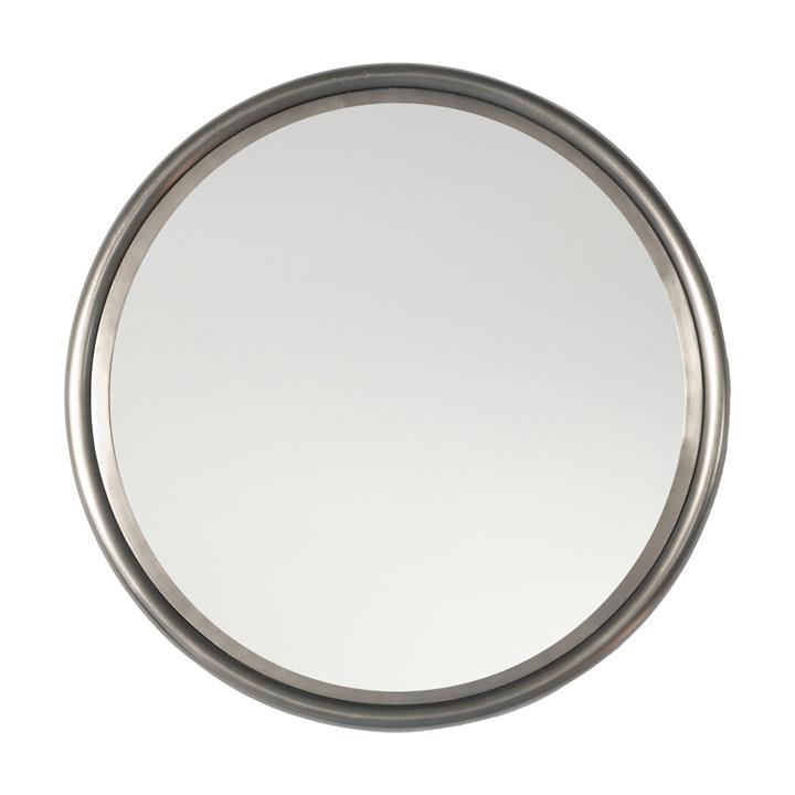 Echo Round Mirror Zinc