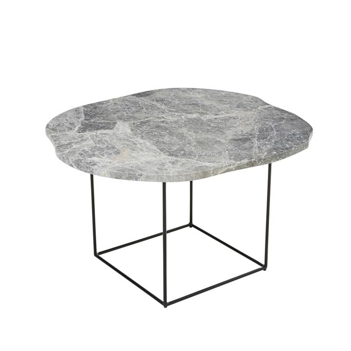 Eden 80cm Organic Marble Coffee Table - Grey