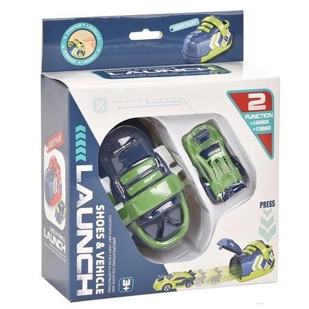 Ejection Running Shoes Children's Toy Car Ejection Car Set Racing Car Competitive Toy