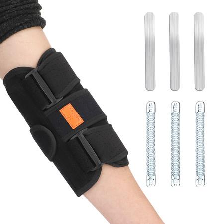Elbow Brace, Elbow Immobilizer Stabilizer Support Brace/Splint, for Men, Women (Black)