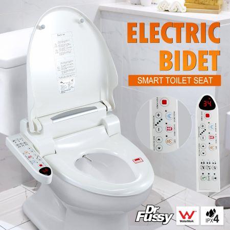 Electric Bidet Smart Toilet Seat Dry Warm Heated Toilet Seat Washlet Self-Cleaning Nozzle Soft Close Seat Cover