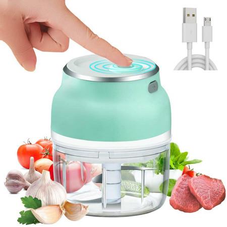 Electric Mini  Garlic Chopper,Free Spice Chopper USB Charging Mini Portable Electric for Vegetables Fruits Nuts Pepper Onio Garlic