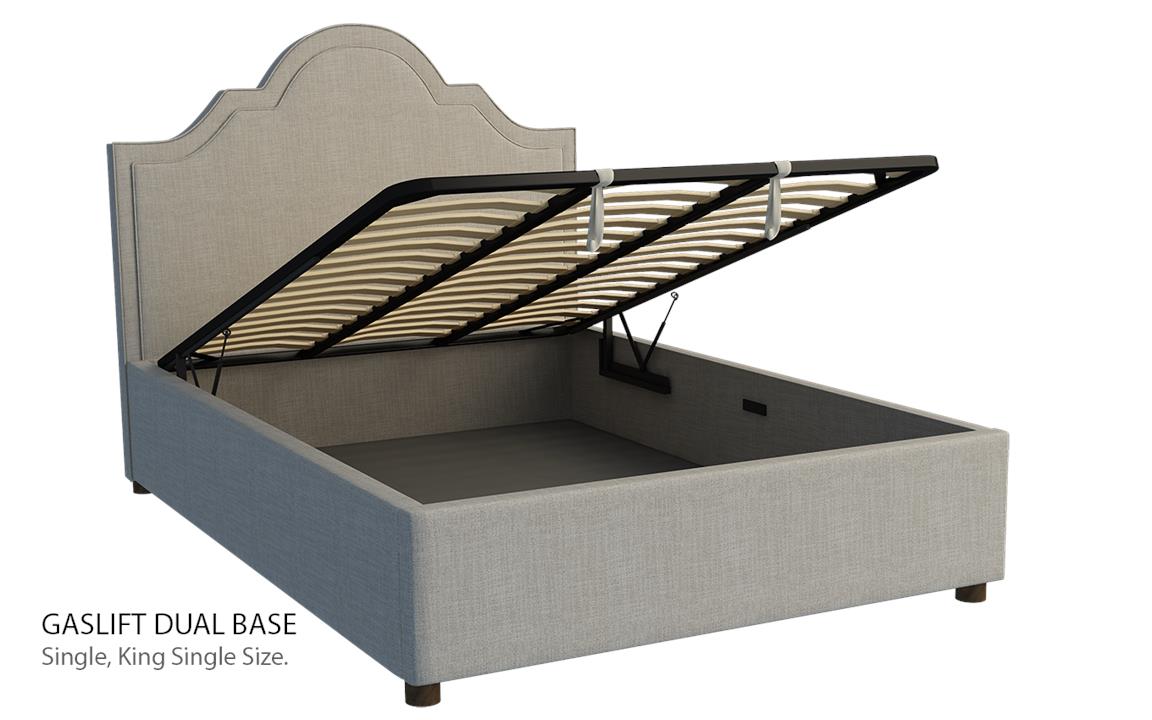 Ella custom bed with choice of storage bases