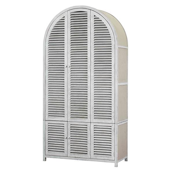 Elle Louvre Half Round Cabinet