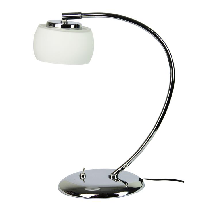 Elly Led Table Lamp Chrome / Opal 3000K