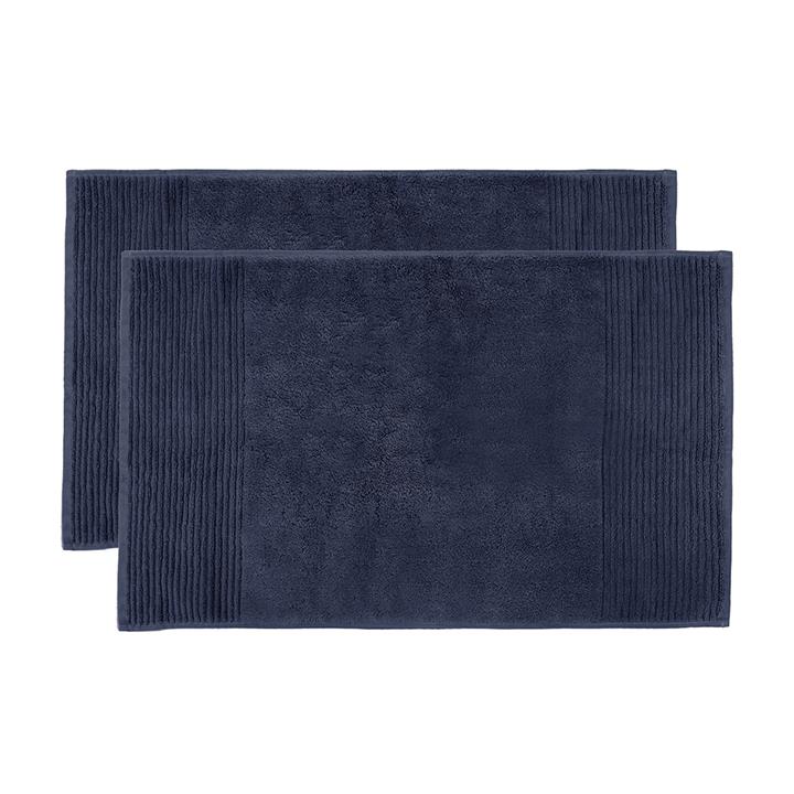 Elvire Bath Mat 2 Pack Navy