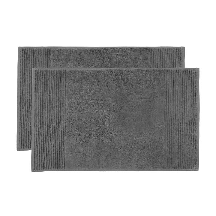 Elvire Bath Mat 2 Pack Pewter