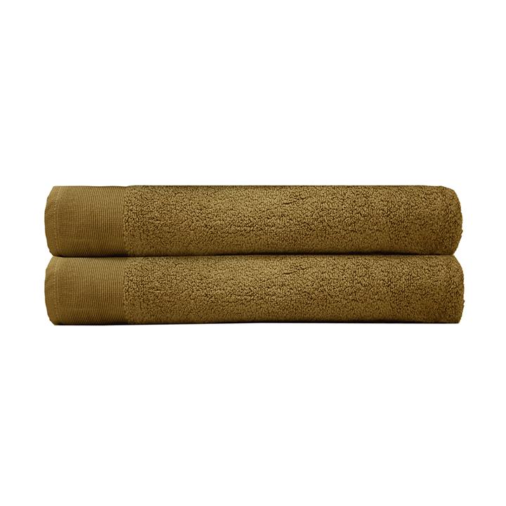 Elvire Bath Sheet 2 Pack Tobacco