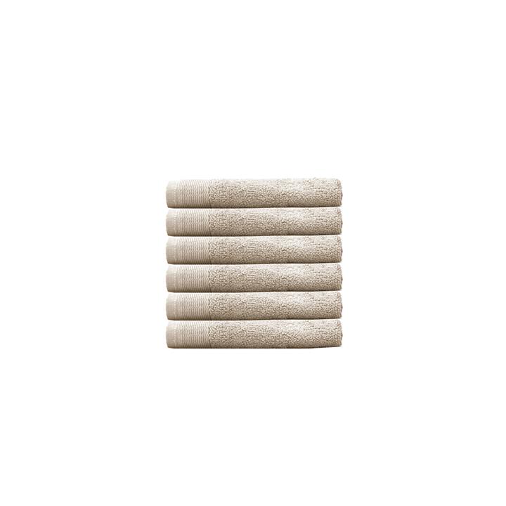 Elvire Face Washer 6 Pack Buff