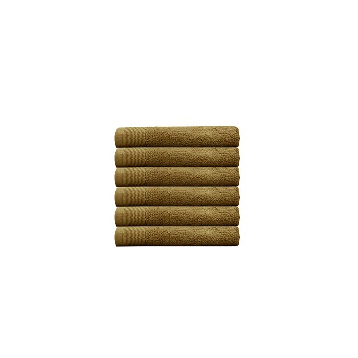 Elvire Face Washer 6 Pack Tobacco