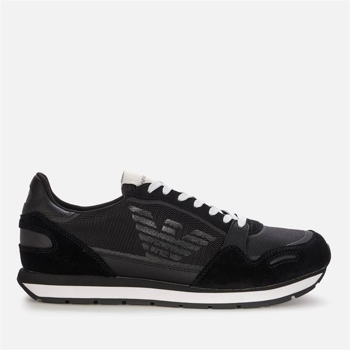 Emporio Armani Men's Running Style Trainers - Black - UK 10