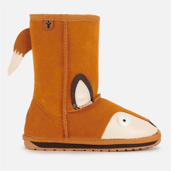 EMU Australia Kids' Little Creatures Fox Boots - Burnt Rust - UK 9 Kids