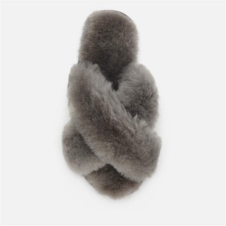 EMU Australia Kids' Mayberry Teens Sheepskin Slippers - Charcoal - UK 12 Kids