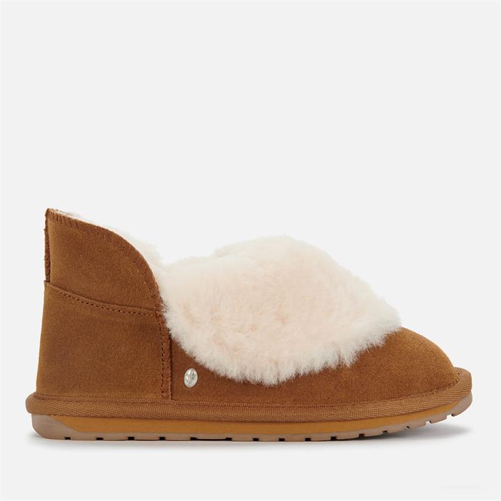 EMU Australia Kids' Mintaro Merino Wool Slippers - Chestnut - UK 8 Toddler