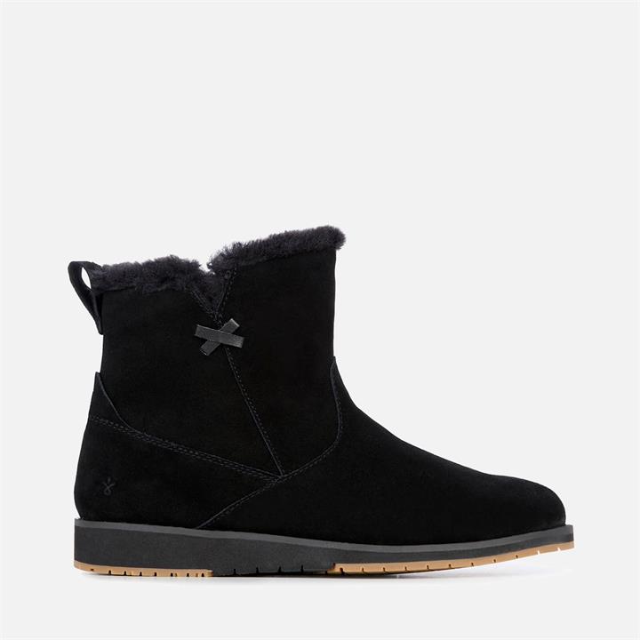 EMU Australia Women's Beach Mini Water Resistant Suede Boots - Black - UK 3
